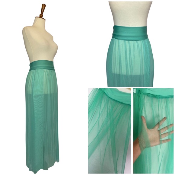 Sexy Semi-Sheer Maxi Skirt Swimsuit Beach Coverup - Picture 14 of 16
